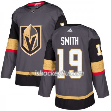 Mænd NHL Vegas Golden Knights Trøje Reilly Smith 19 Adidas 2017-2018 Grå Authentic